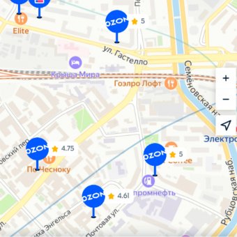 Накрутка рейтинга ПВЗ OZON